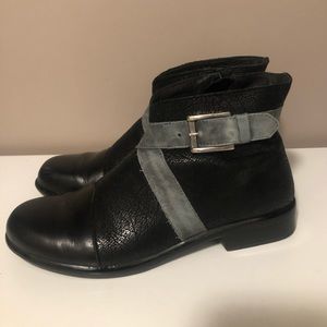 Naot black leather heeled ankle boot size 6.5